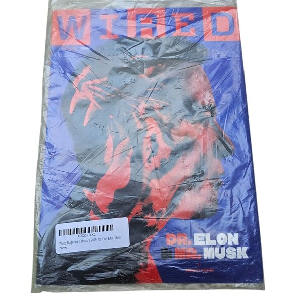 Elon Musk Wired Magazine February 2019 Front Cover Dr. Elon Mr. Musk NEW - Picture 1 of 3